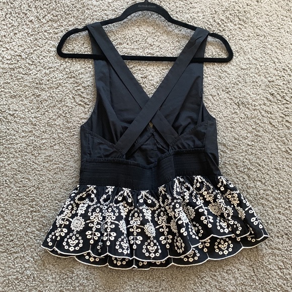 Express Low Back Black Peplum Tank, Medium NWOT - Picture 4 of 6
